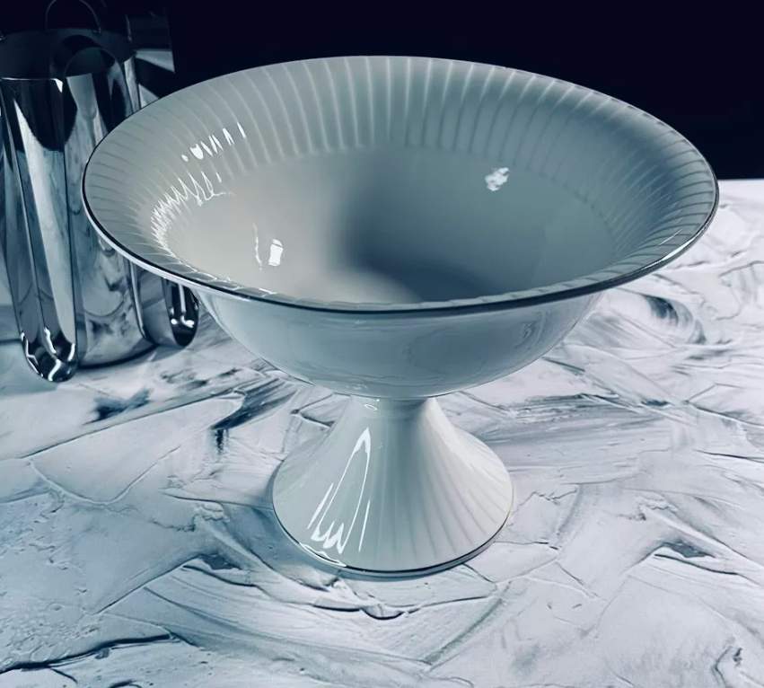 LENARDI Marzipan Grey Ваза д/фруктов 102-061 25см  