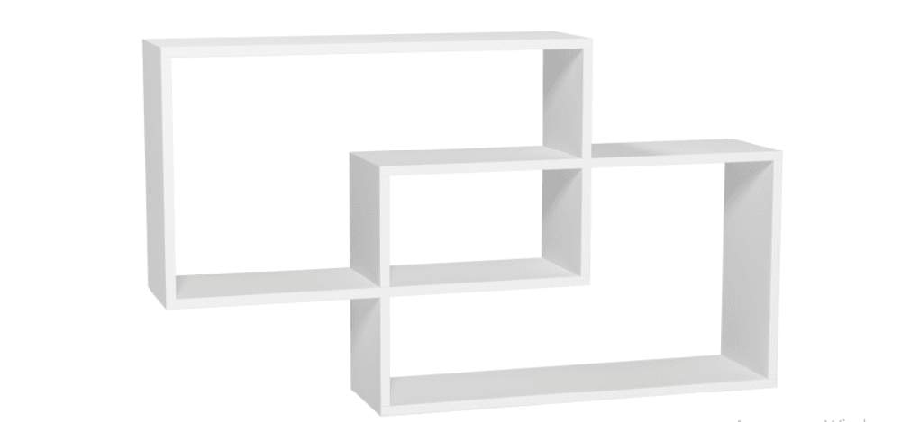 Полка д/книг 10  ЛДСП Белый шагрень