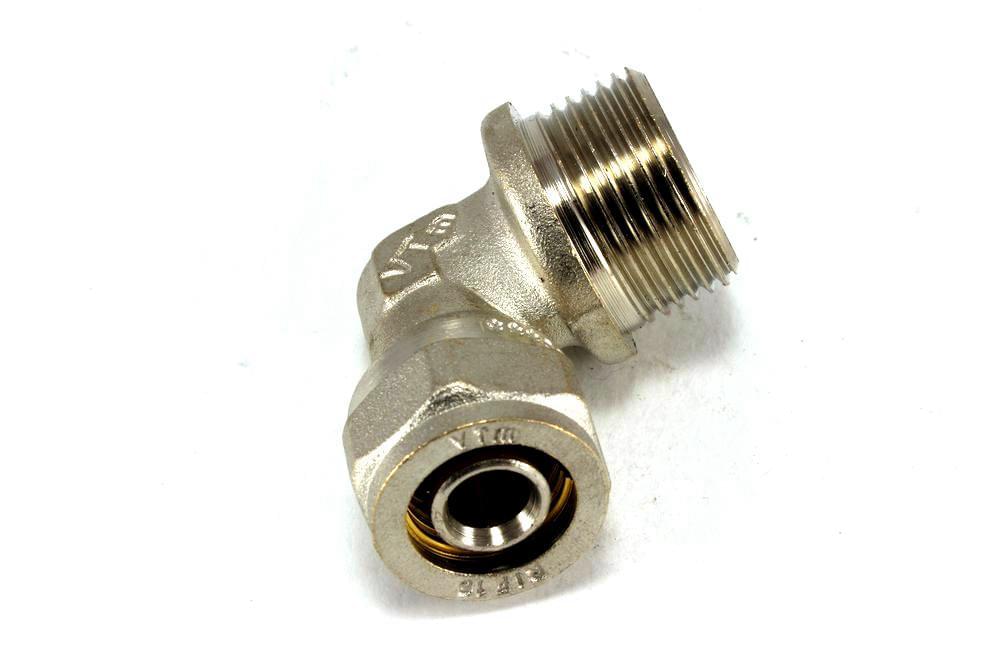 Угольник обжим. н/р  16 х 3/4"  VT