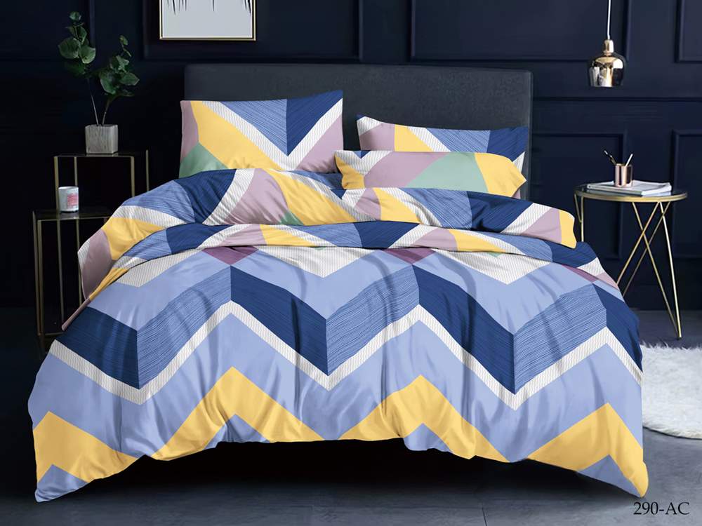 CLEO КПБ полисатин Art Color 2сп ( 70*70*2) 20% хлопок/40% вискоза/40% ПЭ 20/290-AC 