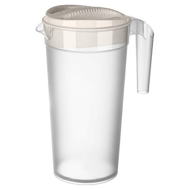 БЫТПЛАСТ Кувшин с крышкой 1500мл 433291135 Phibo полипропилен 172x117x230мм бежевый флэк