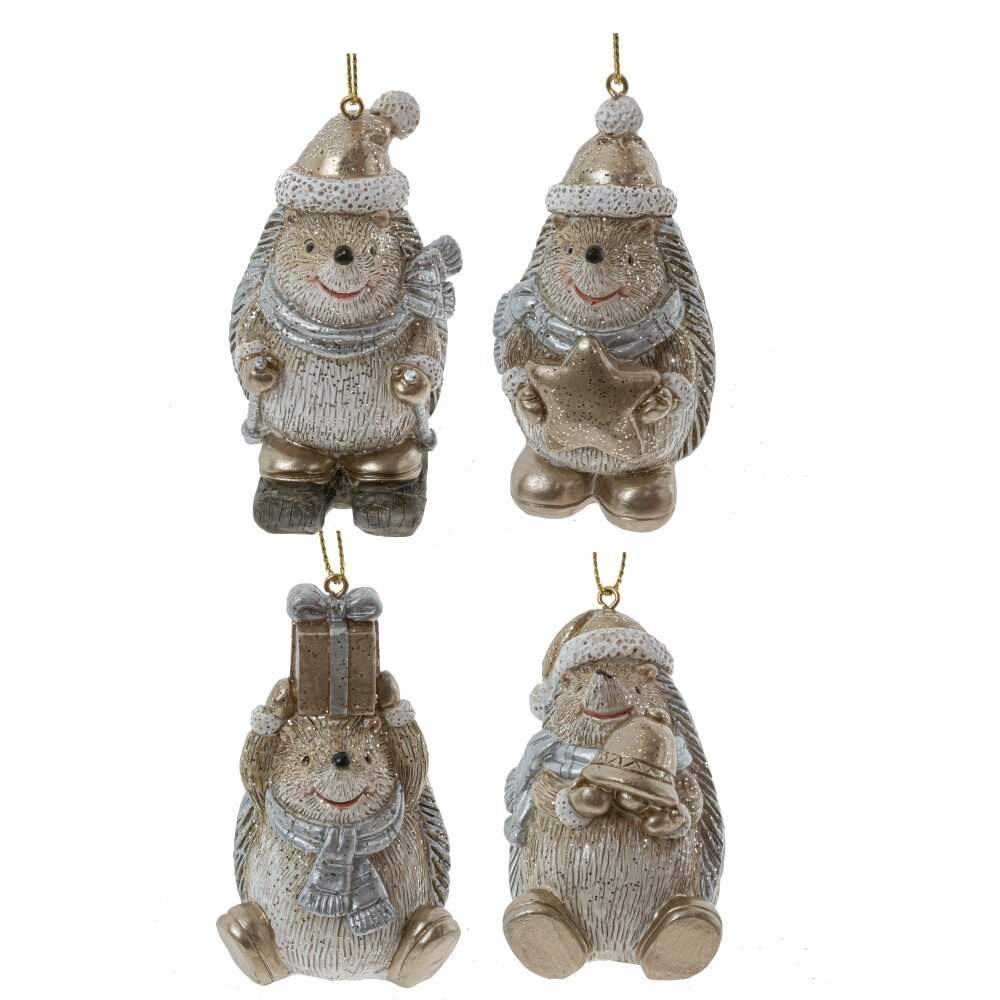 REMECO COLLECTION Украшение 807942 подвесное Ёжик 4х5х7см 4 вида (полимер)