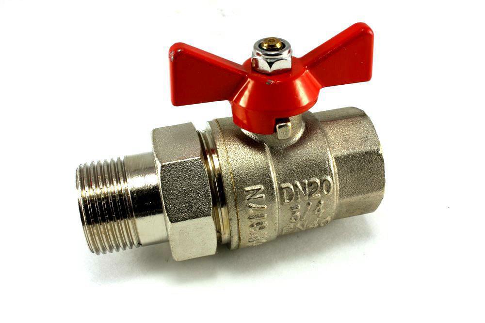 Кран шар. с полусгоном вн.-нар.  3/4"  VT.227.N.05