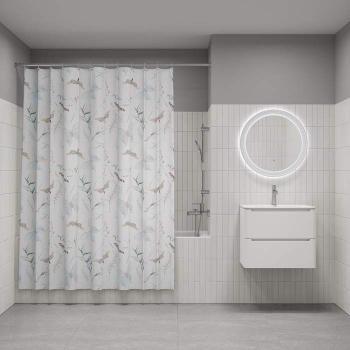 Штора д/ванной IDDIS 200*180см  полиэст. BP05P18i11