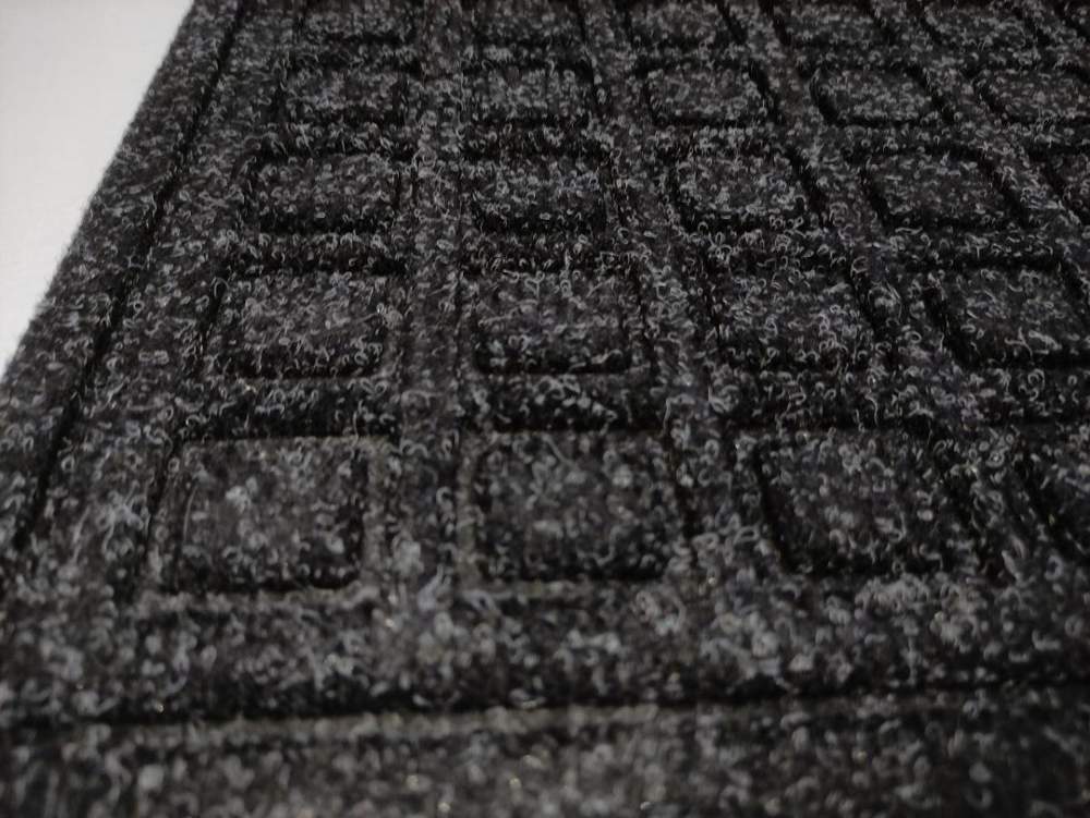 Коврик придверный 45*76см Плитка серая