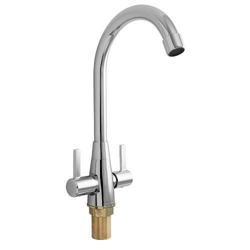 Смеситель MYFAIR  752  кух. мет/кер-флажок