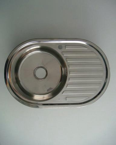 Мойка FABIA врезная 77х50  0,8мм гл.18см левая 62329L